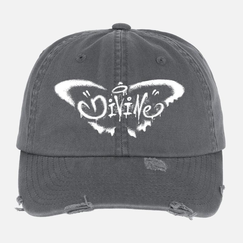 Grunge Butterfly – Mystical Transformation Flexfit Vintage Destroyed Cap