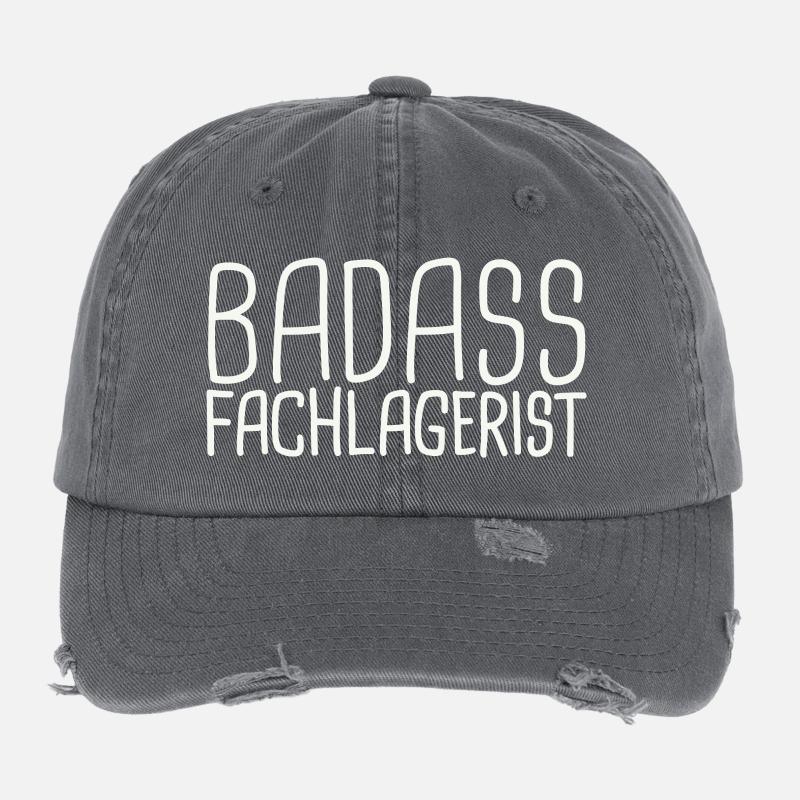 Warehouse clerk Badass Flexfit Vintage Destroyed Cap