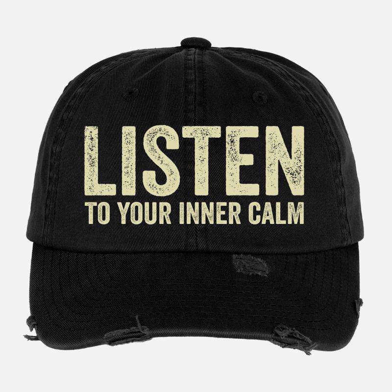 Écoute Ton Calme Intérieur Casquette vintage effet usé Flexfit