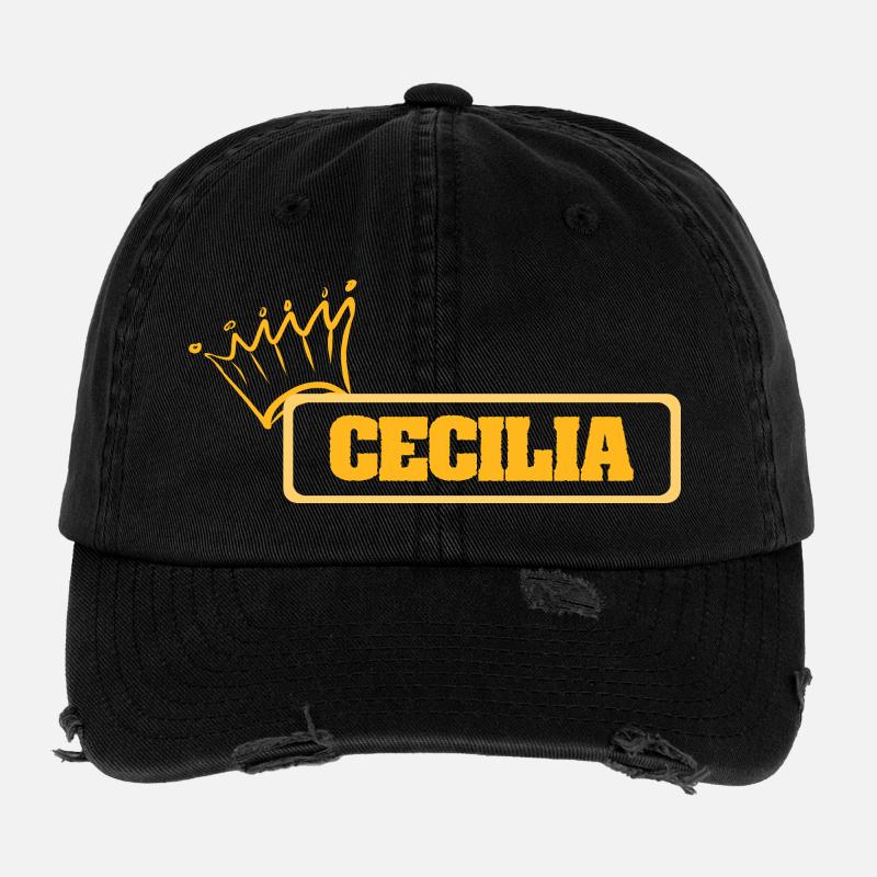 Cecilia as a name Flexfit Vintage Destroyed Cap