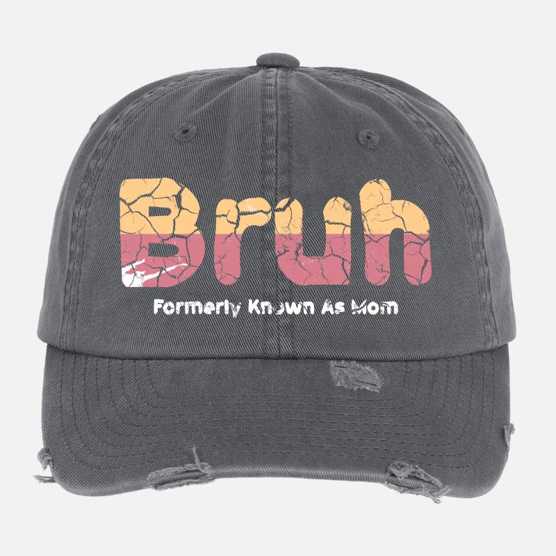 Bruh : Anciennement connu sous le nom de Maman Casquette vintage effet usé Flexfit