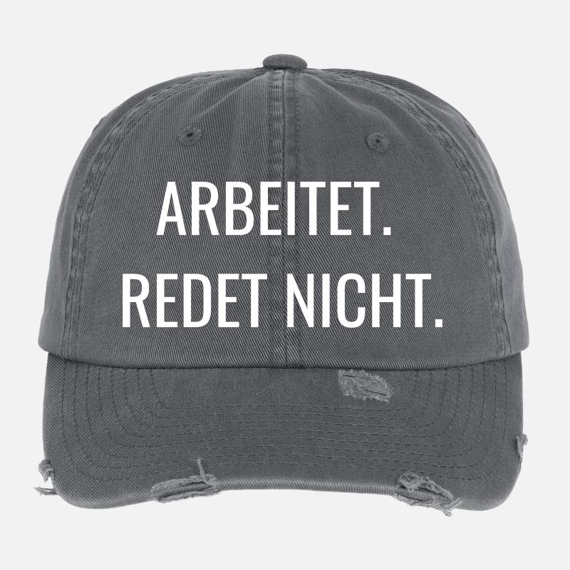 Ça marche, ça ne parle pas | Chemise de travail Casquette vintage effet usé Flexfit
