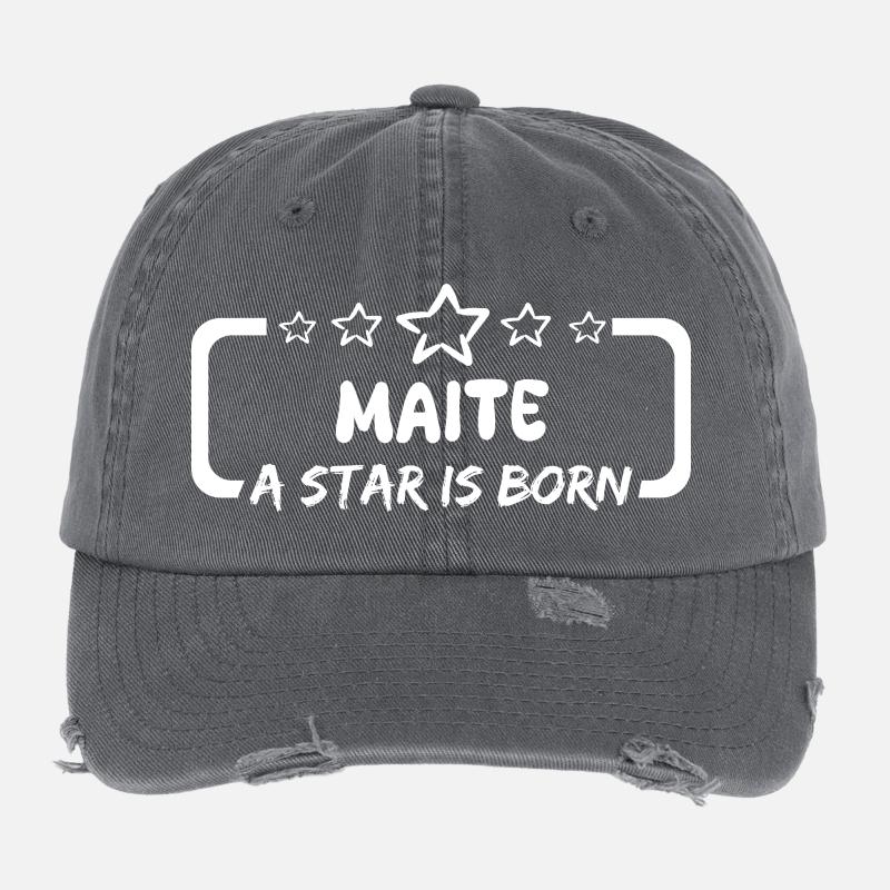 Spruch Maite Flexfit Vintage Destroyed Cap