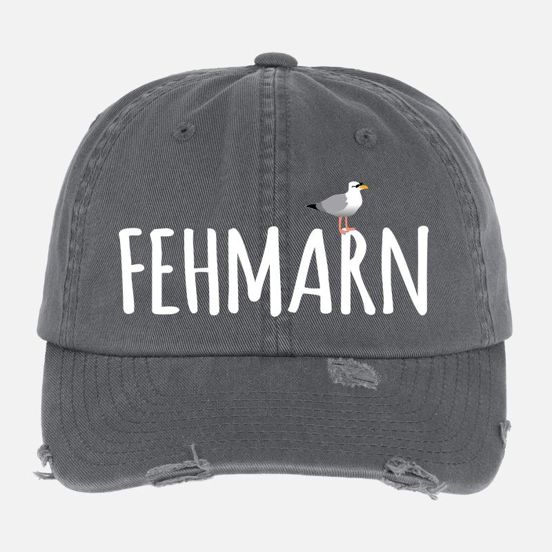 Mouette de Fehmarn Casquette vintage effet usé Flexfit