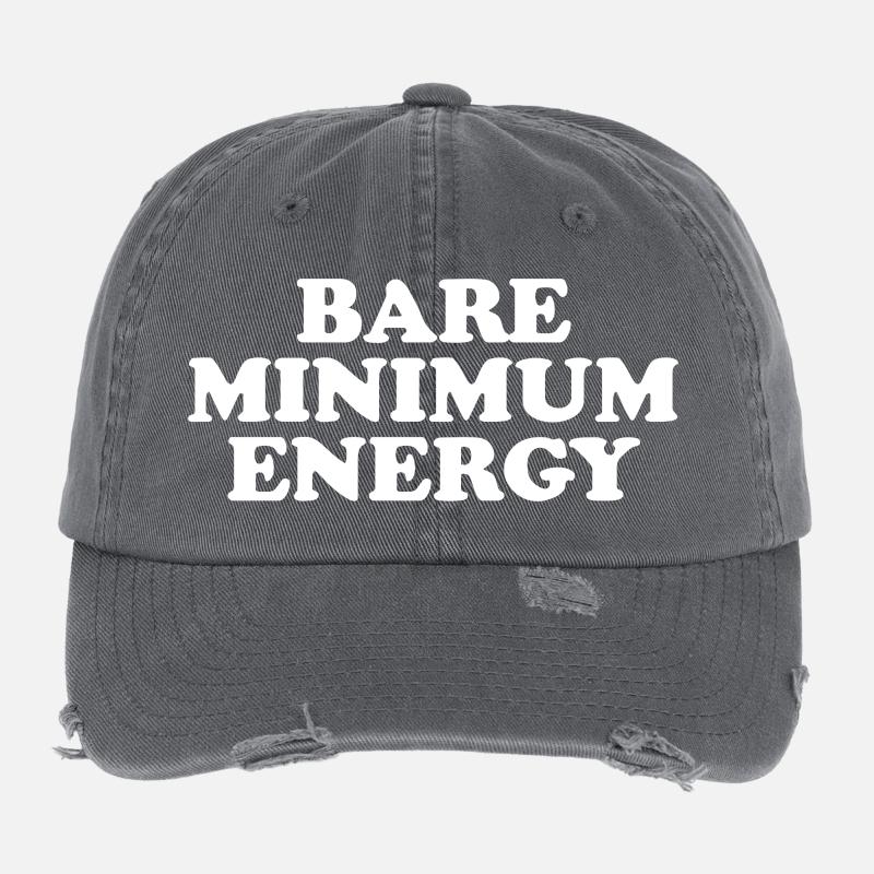 Bare Minimum Energy Flexfit Vintage Destroyed Cap