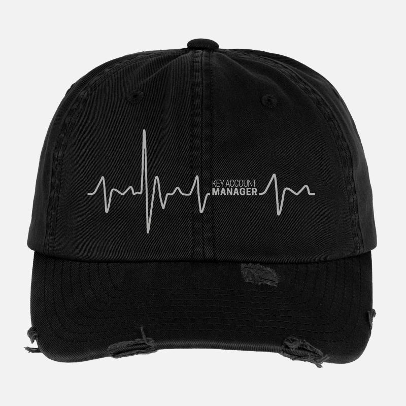 Gestionnaire de comptes clés Heartbeat pour la conception du vendeur Casquette vintage effet usé Flexfit