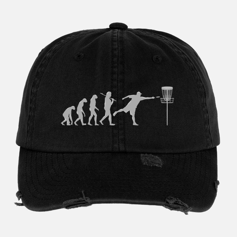 Disc Golf Evolution Flexfit Vintage Destroyed Cap