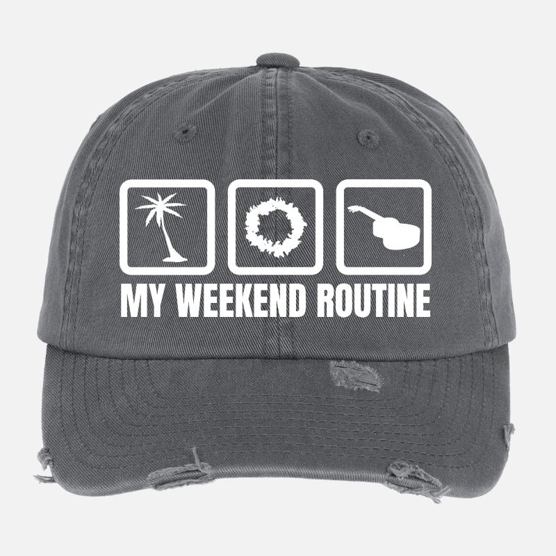 Week-end des joueurs de ukulélé Casquette vintage effet usé Flexfit