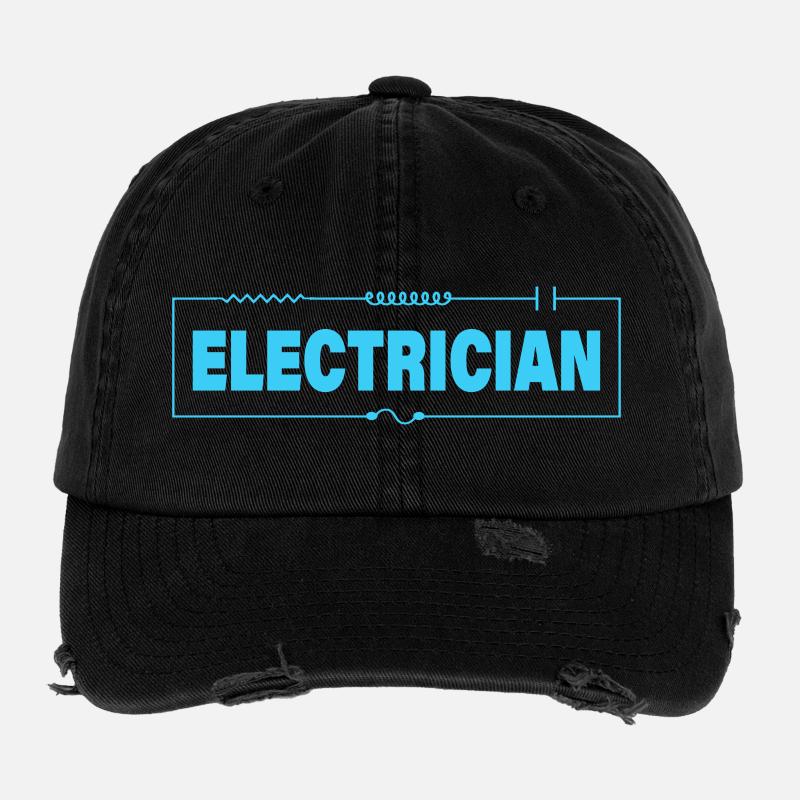 ÉLECTRICIEN Casquette vintage effet usé Flexfit