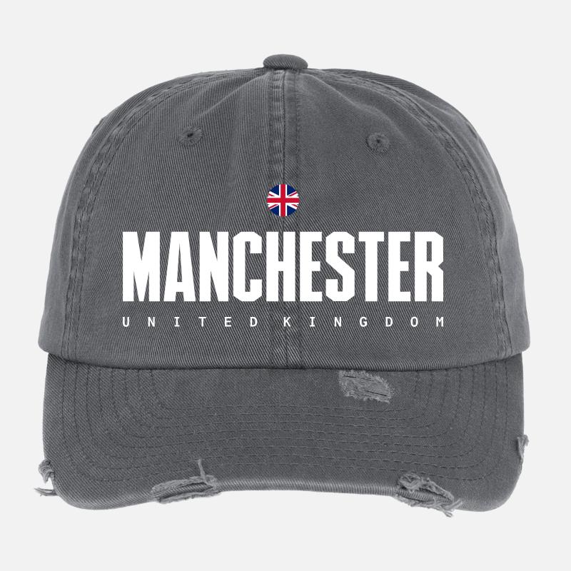 Manchester Flexfit Vintage Destroyed Cap