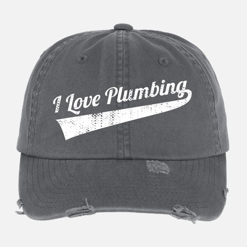Klempner Spruch Flexfit Vintage Destroyed Cap