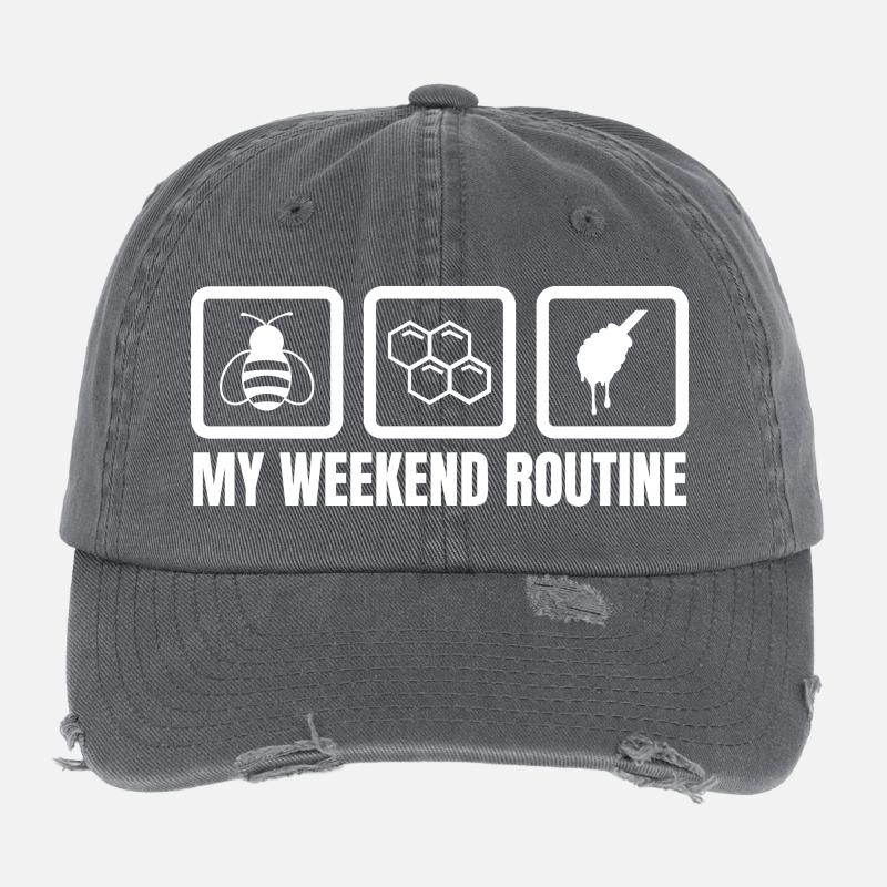 Ma routine du week-end Casquette vintage effet usé Flexfit