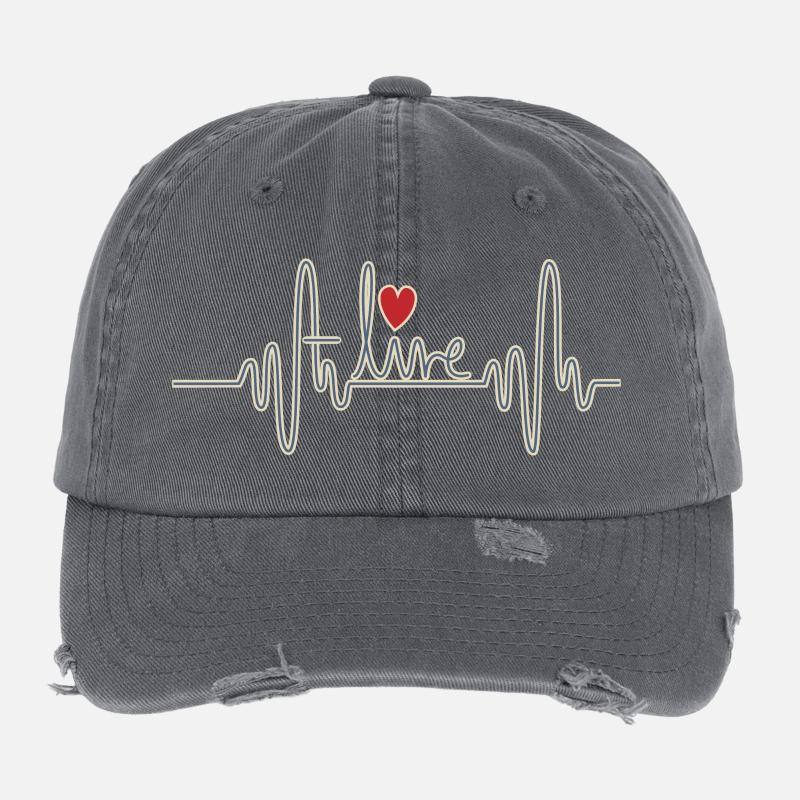 Alive Flexfit Vintage Destroyed Cap