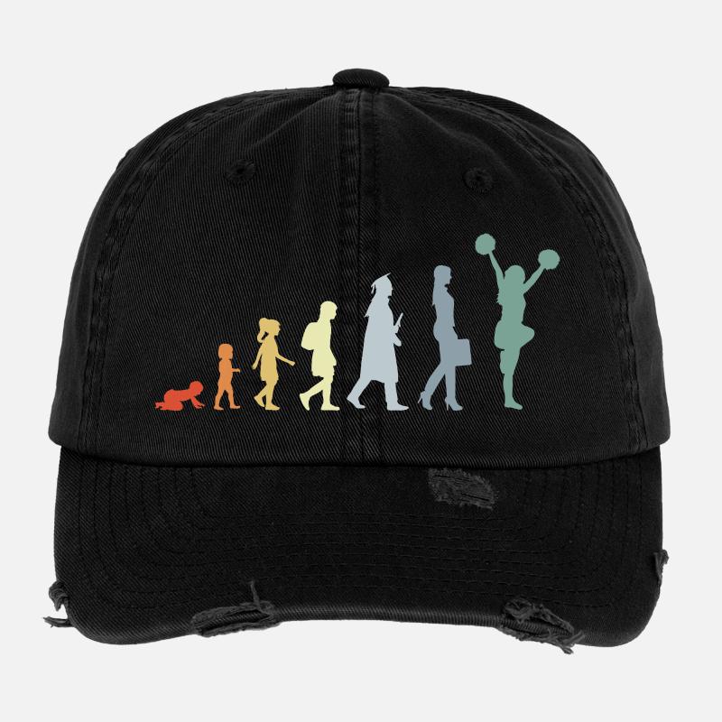 Pom-pom girl vintage Evolution Casquette vintage effet usé Flexfit