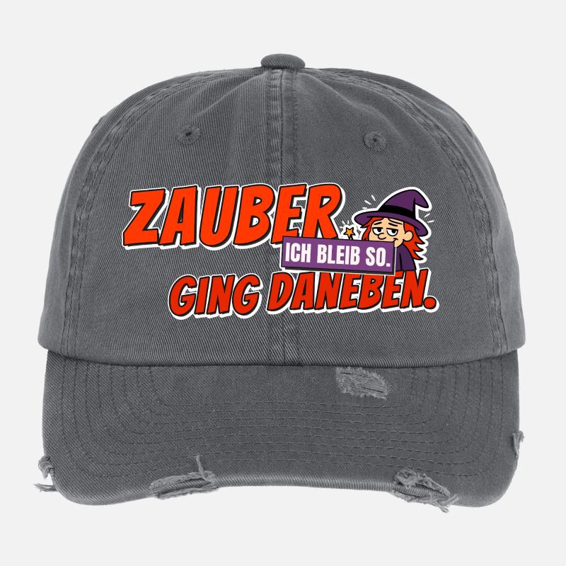 Magic went wrong. I'll stay that way. Carnival Design Flexfit Vintage Destroyed Cap