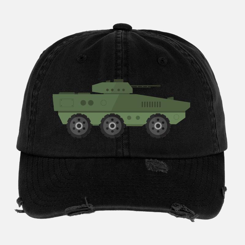 Char militaire Casquette vintage effet usé Flexfit