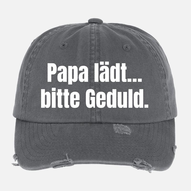 Papa invite à la patience Casquette vintage effet usé Flexfit