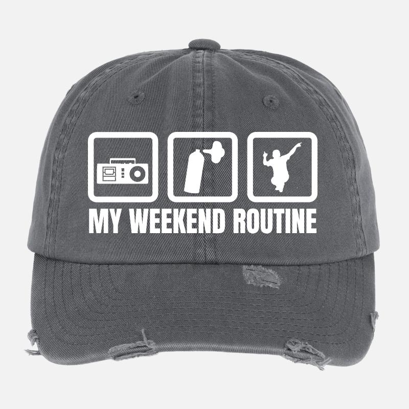 Breakdancer Wochenende Flexfit Vintage Destroyed Cap