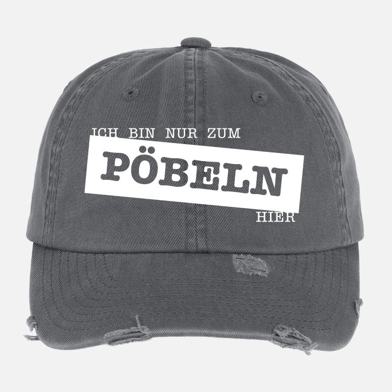 Nur zum Pöbeln Flexfit Vintage Destroyed Cap