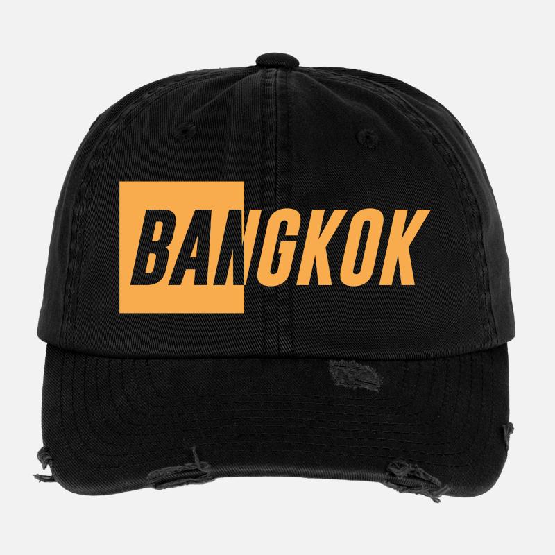 Bangkok Design Flexfit Vintage Destroyed Cap