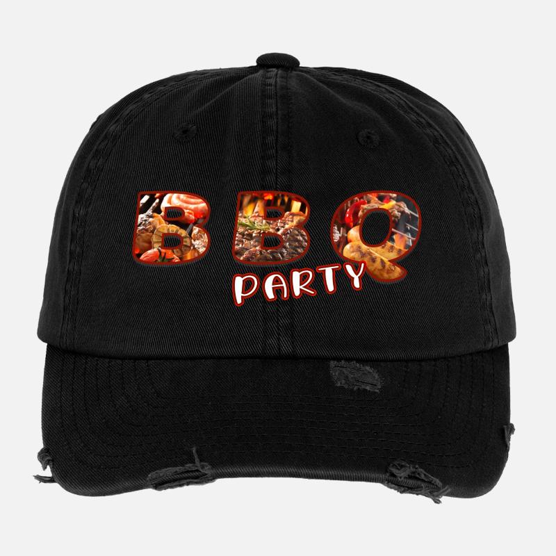 BBQ Party Casquette vintage effet usé Flexfit