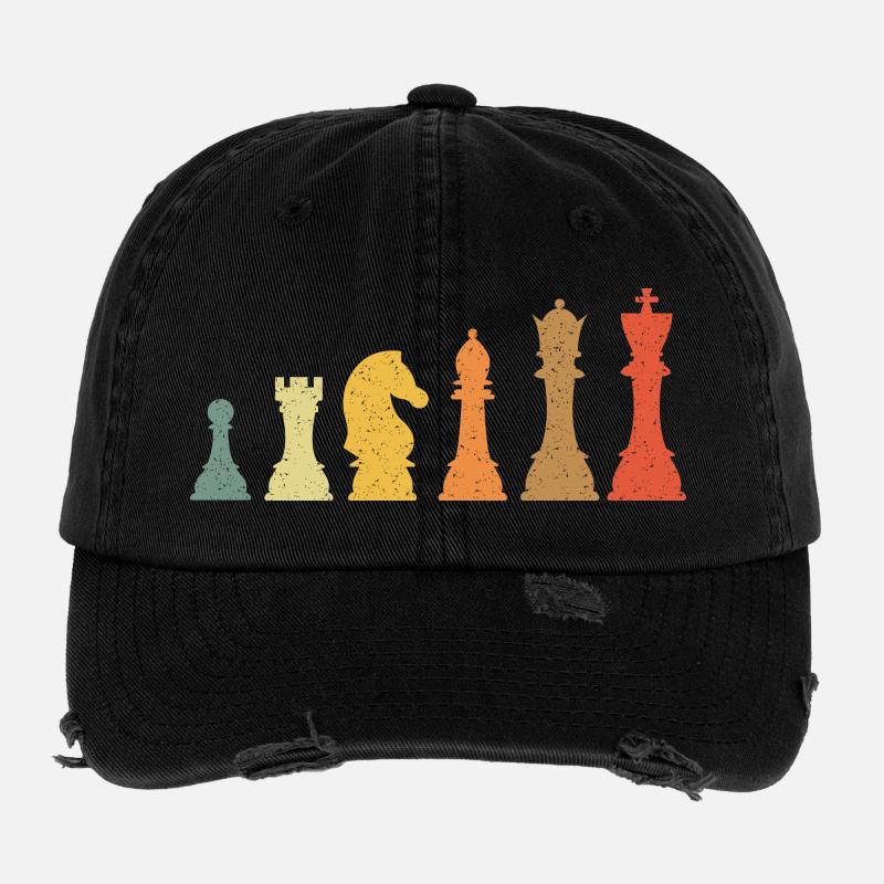 Schach Evolution Vintage Retro Flexfit Vintage Destroyed Cap