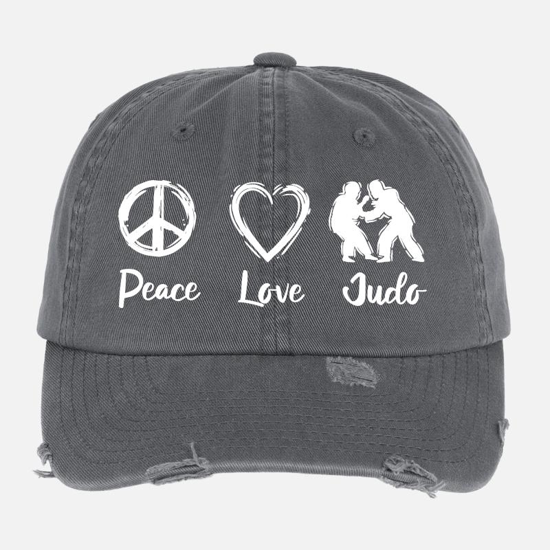 Judo Spruch Flexfit Vintage Destroyed Cap