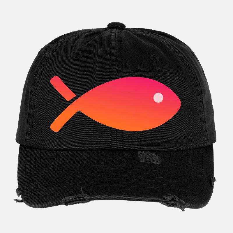 FISH. APRIL FOOL Flexfit Vintage Destroyed Cap