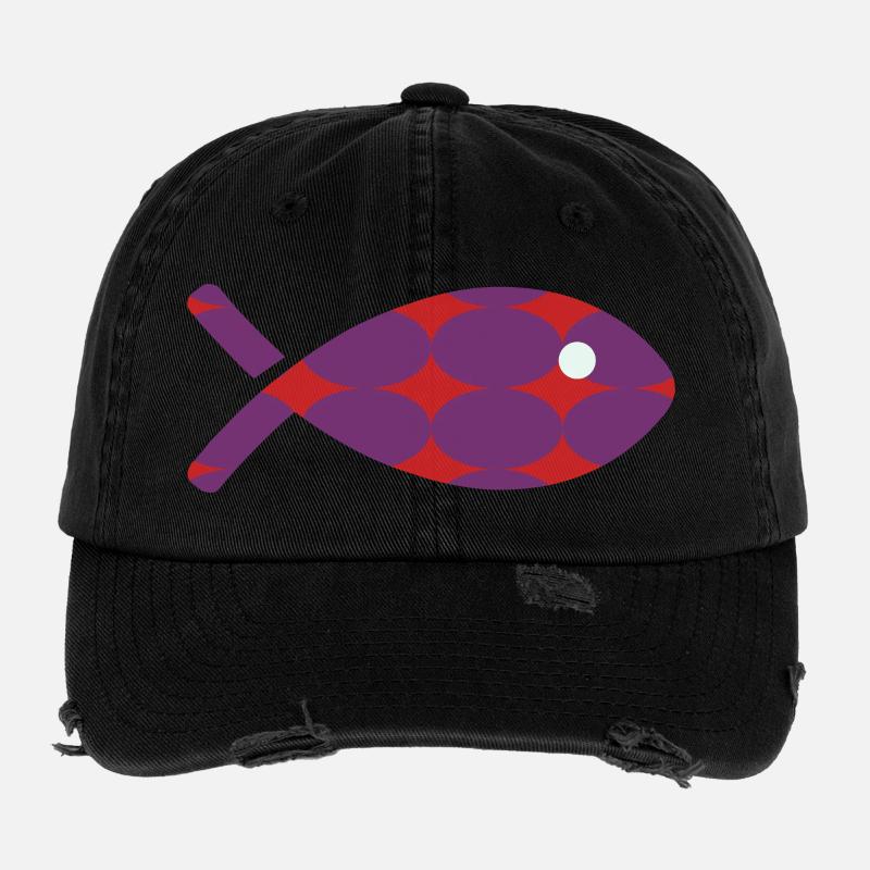 FISH Flexfit Vintage Destroyed Cap