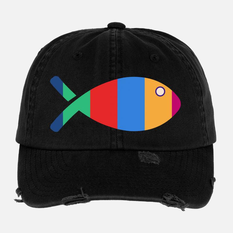 FISCH Flexfit Vintage Destroyed Cap