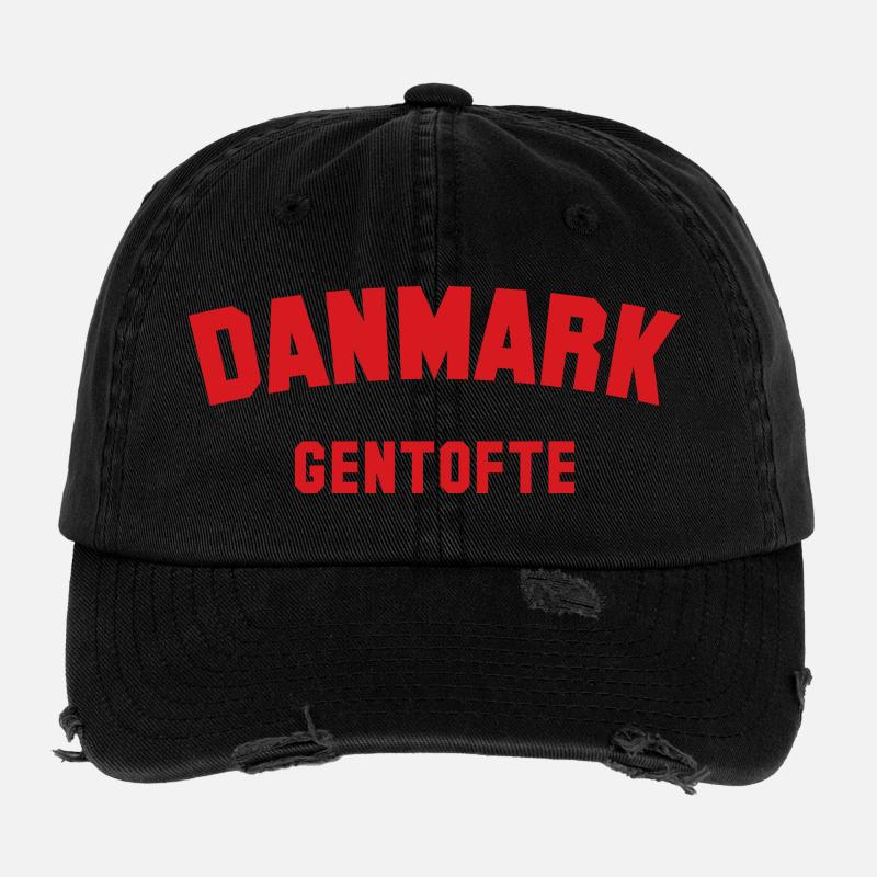 GENTOFTE Danmark Dänemark Flexfit Vintage Destroyed Cap