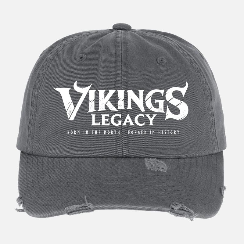 L’héritage des Vikings Casquette vintage effet usé Flexfit