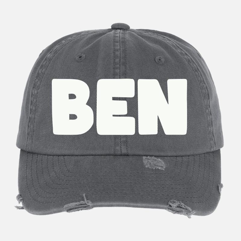 Ben Name Flexfit Vintage Destroyed Cap