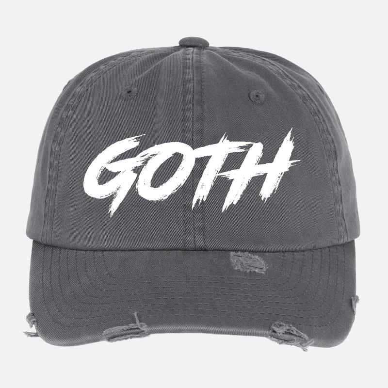 Goth Casquette vintage effet usé Flexfit