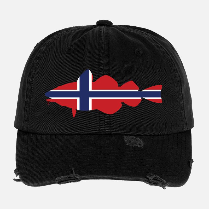 Morue de Norvège Casquette vintage effet usé Flexfit