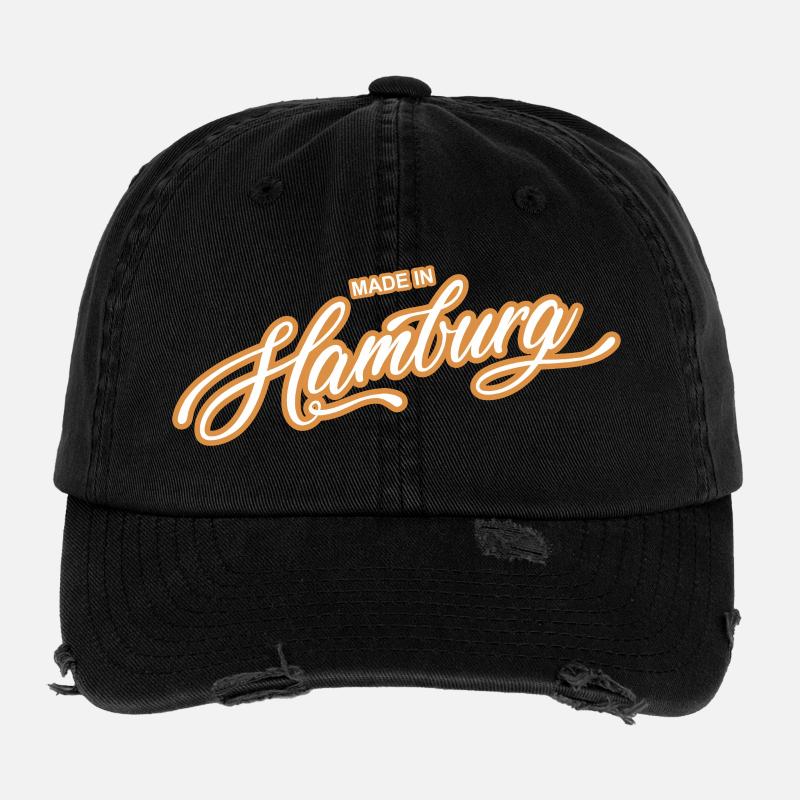Hambourg - parce que c’est votre ville ! Casquette vintage effet usé Flexfit