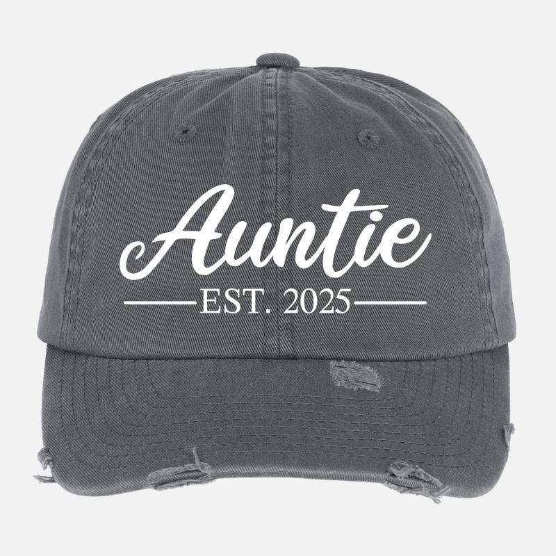 AUNTIE_2025_W Casquette vintage effet usé Flexfit