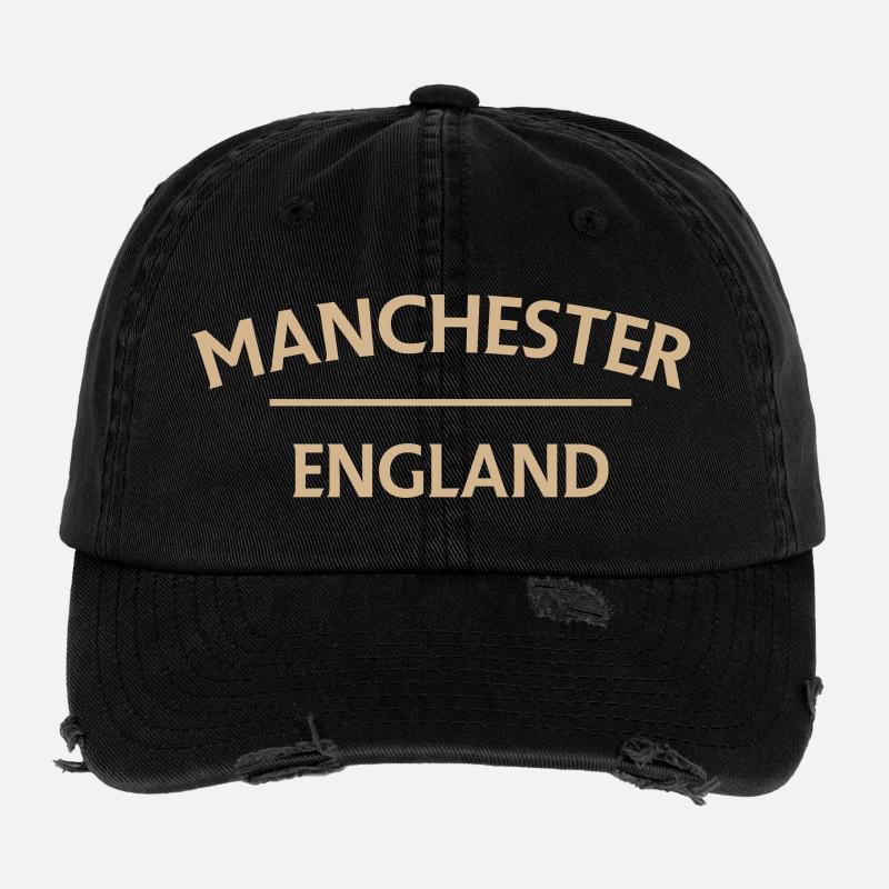 Manchester – Angleterre Lyrique Casquette vintage effet usé Flexfit