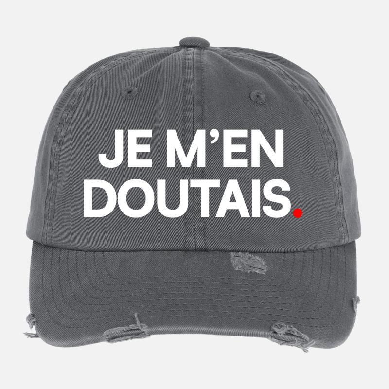 Je m’en doutais Casquette vintage effet usé Flexfit