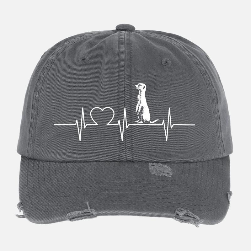 Meerkat Erdmännchen Flexfit Vintage Destroyed Cap