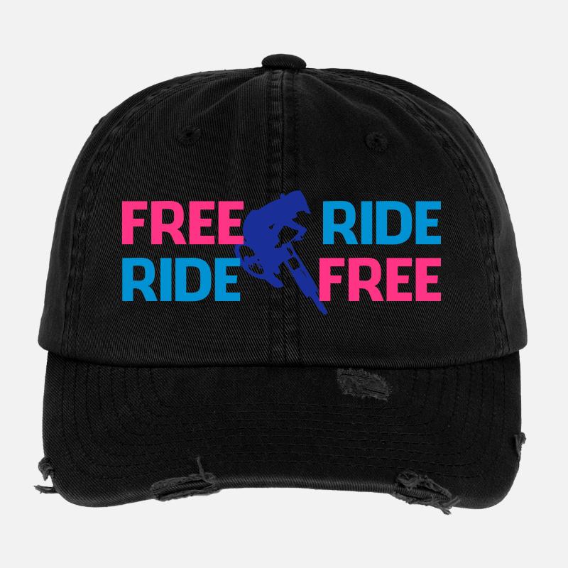 Freeride Biker Flexfit Vintage Destroyed Cap