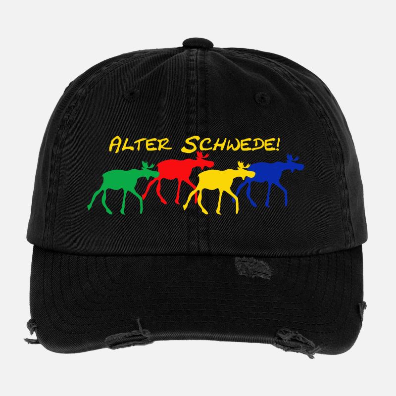 Alter Schwede Flexfit Vintage Destroyed Cap