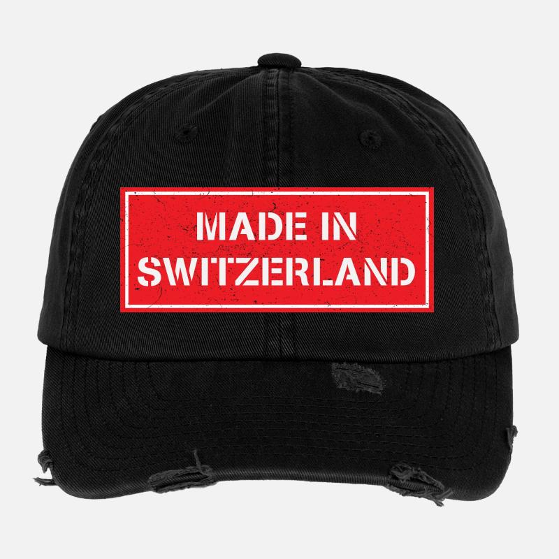 Made in Switzerland Flexfit Vintage Destroyed Cap