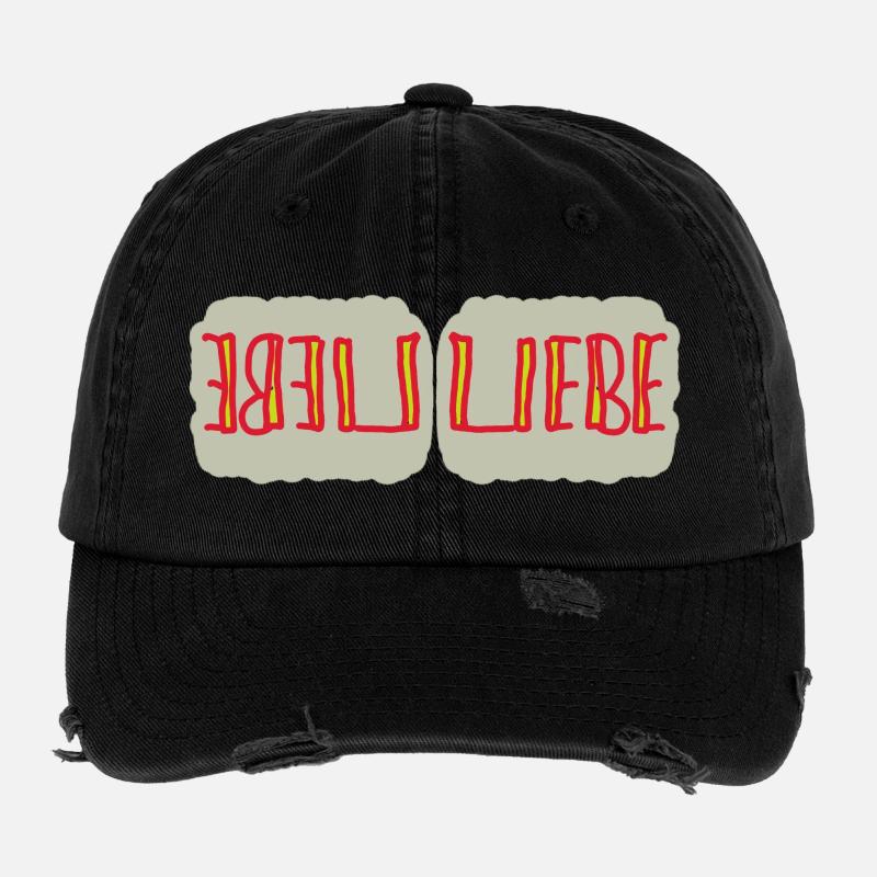 Herzliche Liebe Reflexionen Flexfit Vintage Destroyed Cap