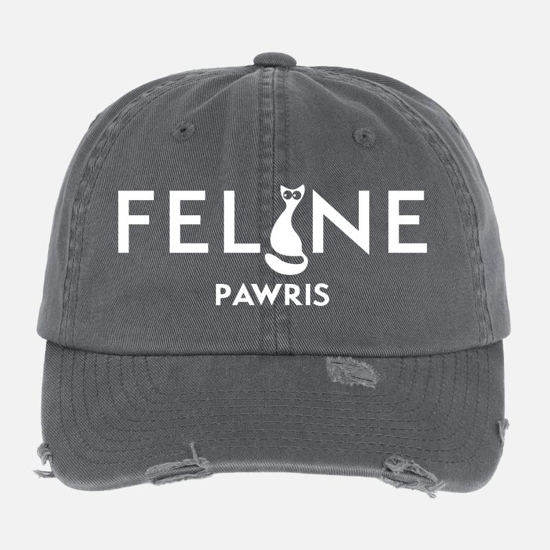 Katze(dunkel) Flexfit Vintage Destroyed Cap