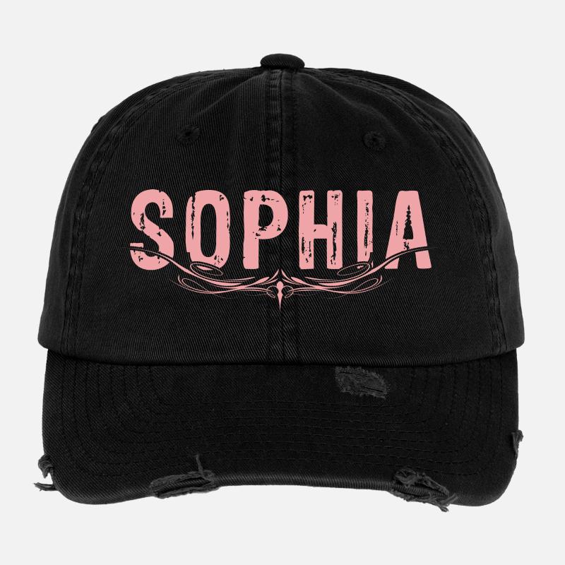 SOPHIA Design Flexfit Vintage Destroyed Cap