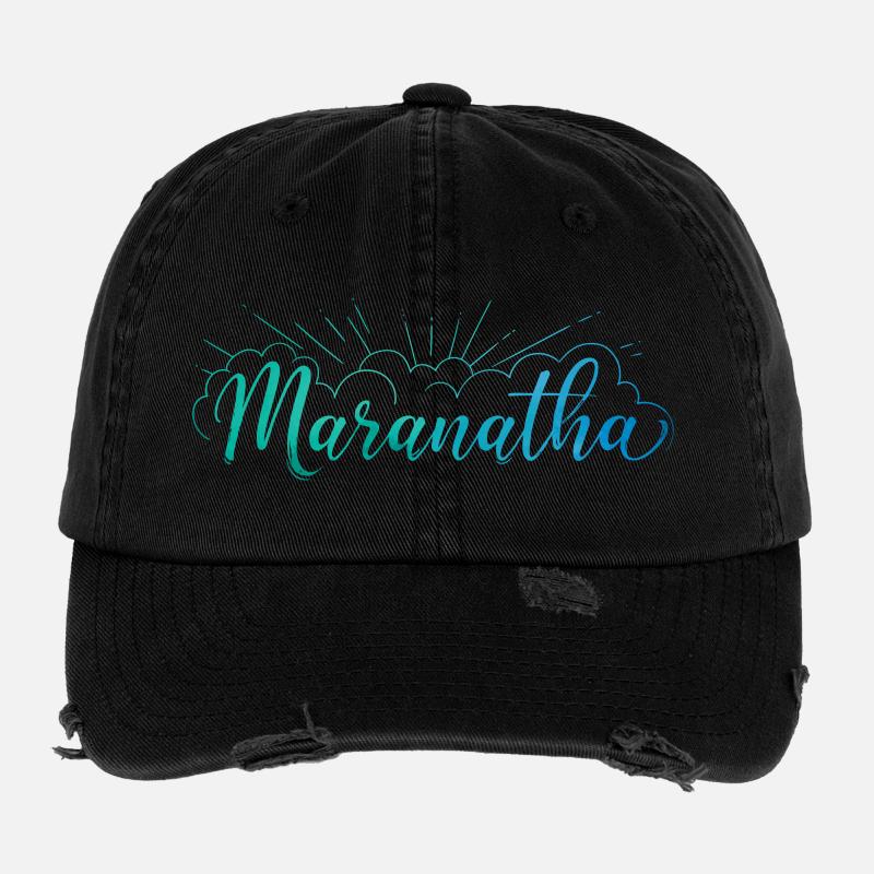 Maranatha Casquette vintage effet usé Flexfit