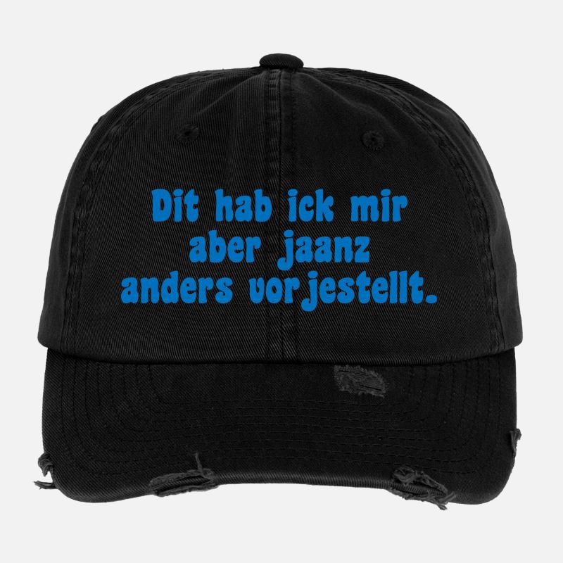 Berliner Icke Spruch Flexfit Vintage Destroyed Cap