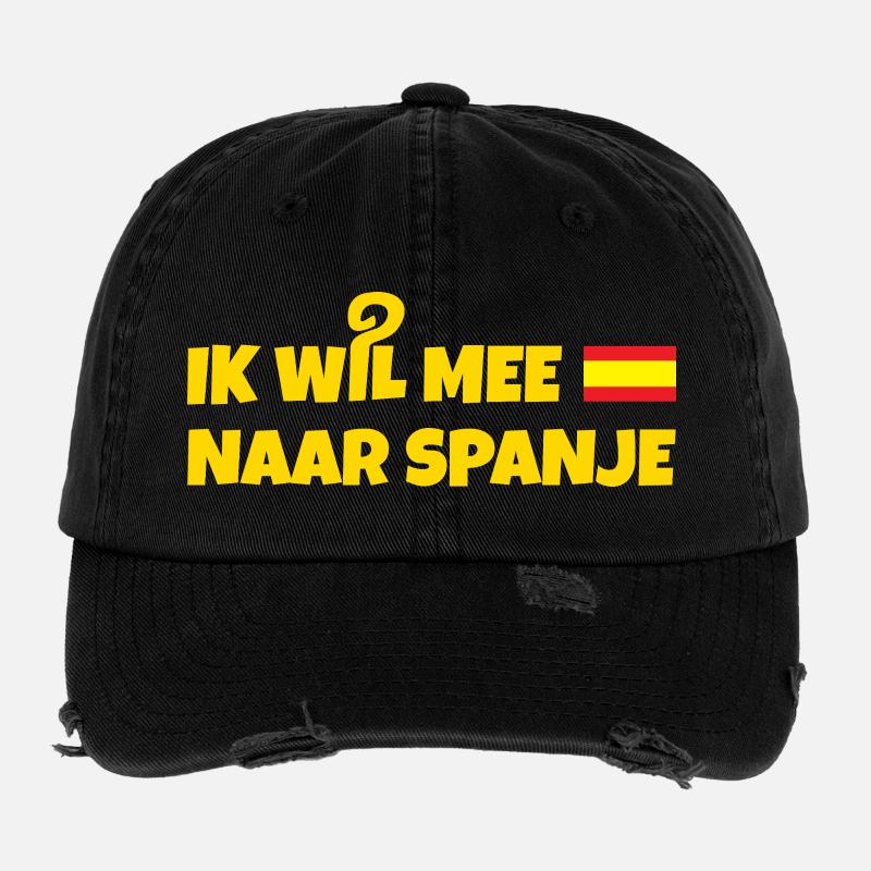 Ich möchte nach Spanien Flexfit Vintage Destroyed Cap
