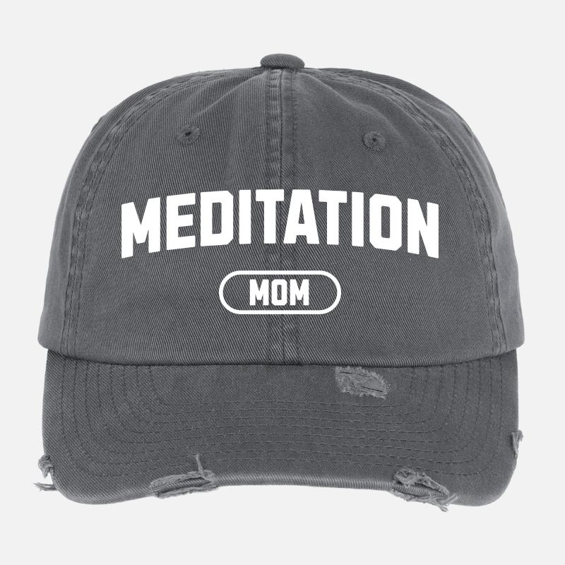 Maman de méditation Casquette vintage effet usé Flexfit
